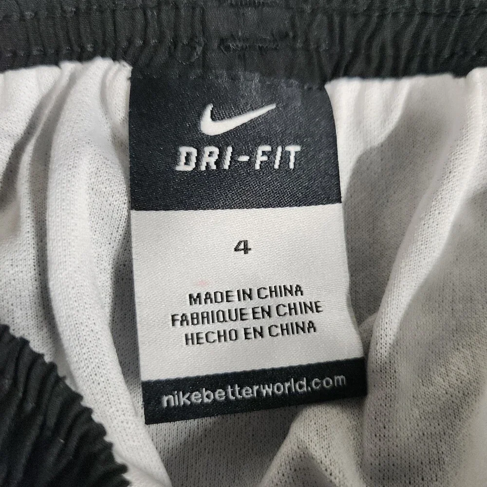 Nike Dri-Fit Oregon State Beavers Kids Running Shorts Size 4 Polyester Black 140